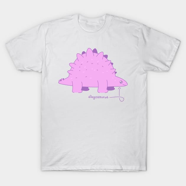 stegosaurus T-Shirt by Trijucre